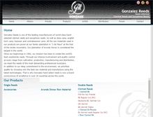 Tablet Screenshot of gonzalezreeds.com